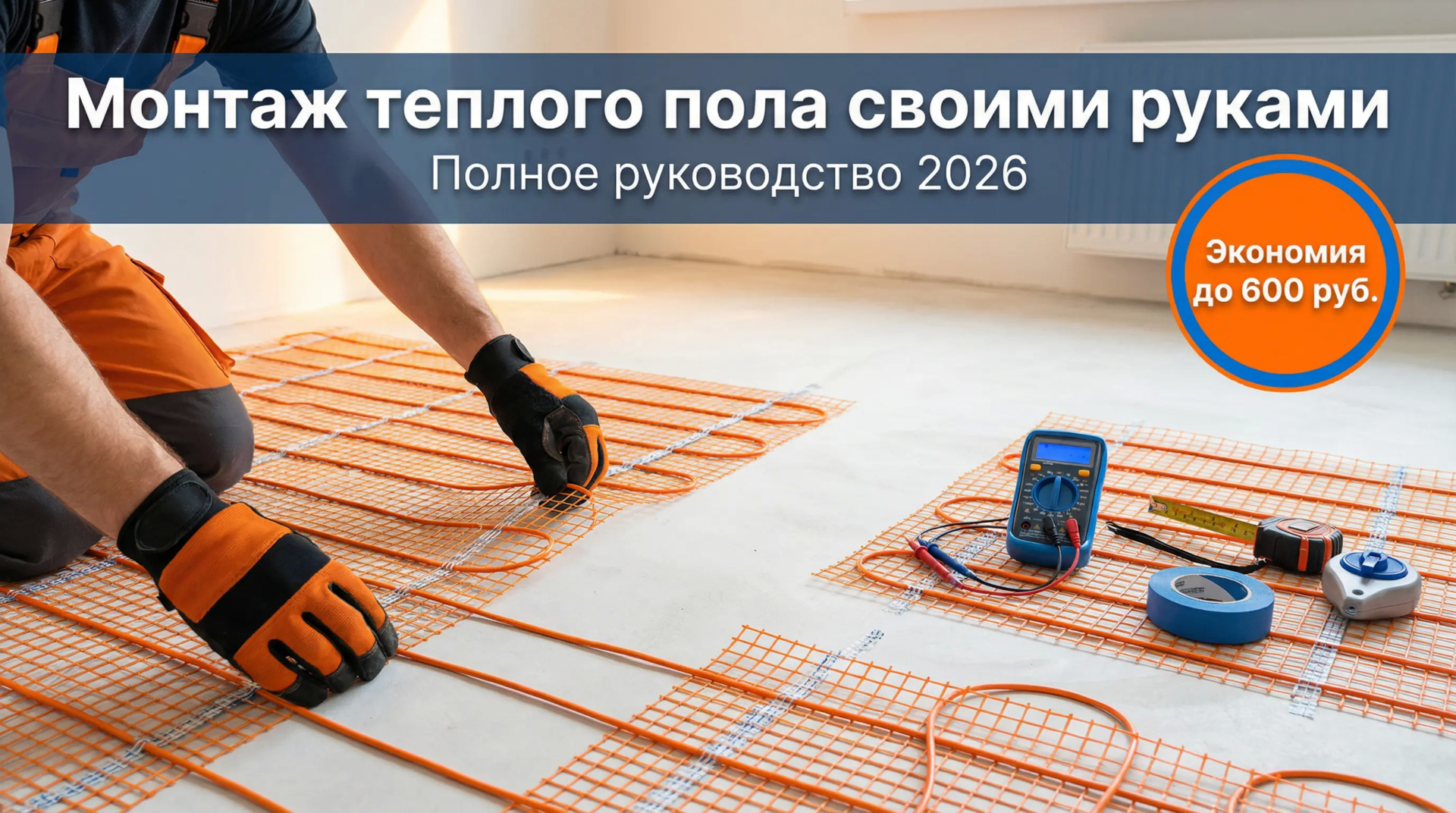 Можно ли укладывать электрический теплый пол самостоятельно и когда лучше вызвать монтажника?